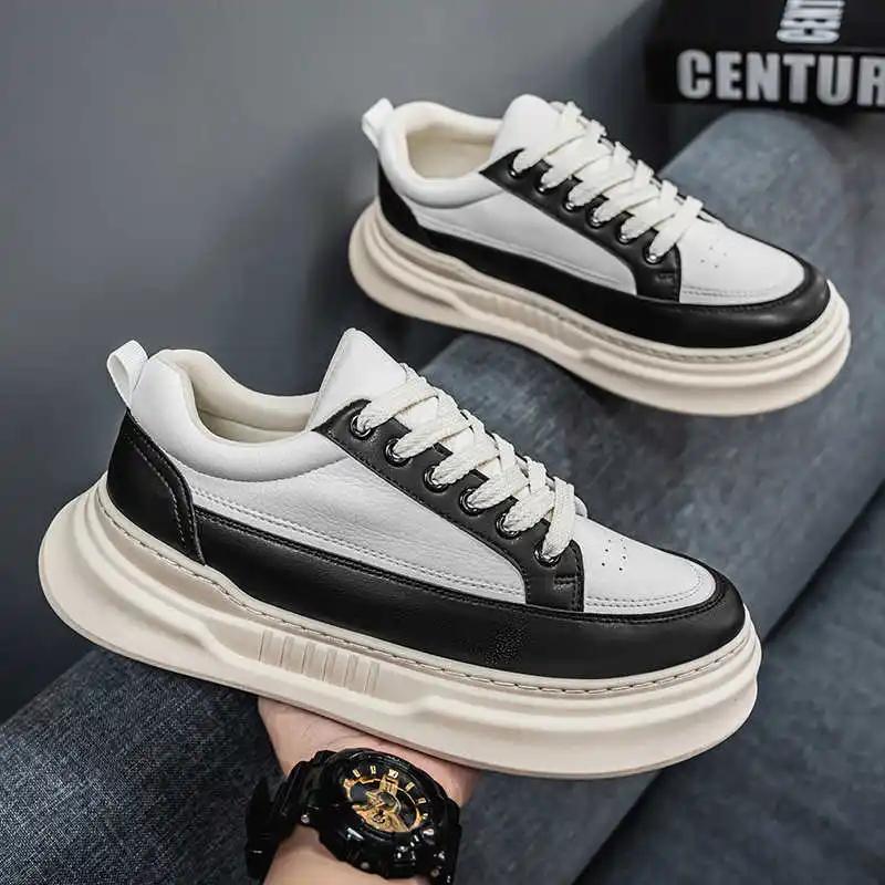Flatform Thick Bottom Summer Walking Shoes Casual Mokassin Man Sneakers 46 Sports Unusual Overseas New Industrial Sewing
