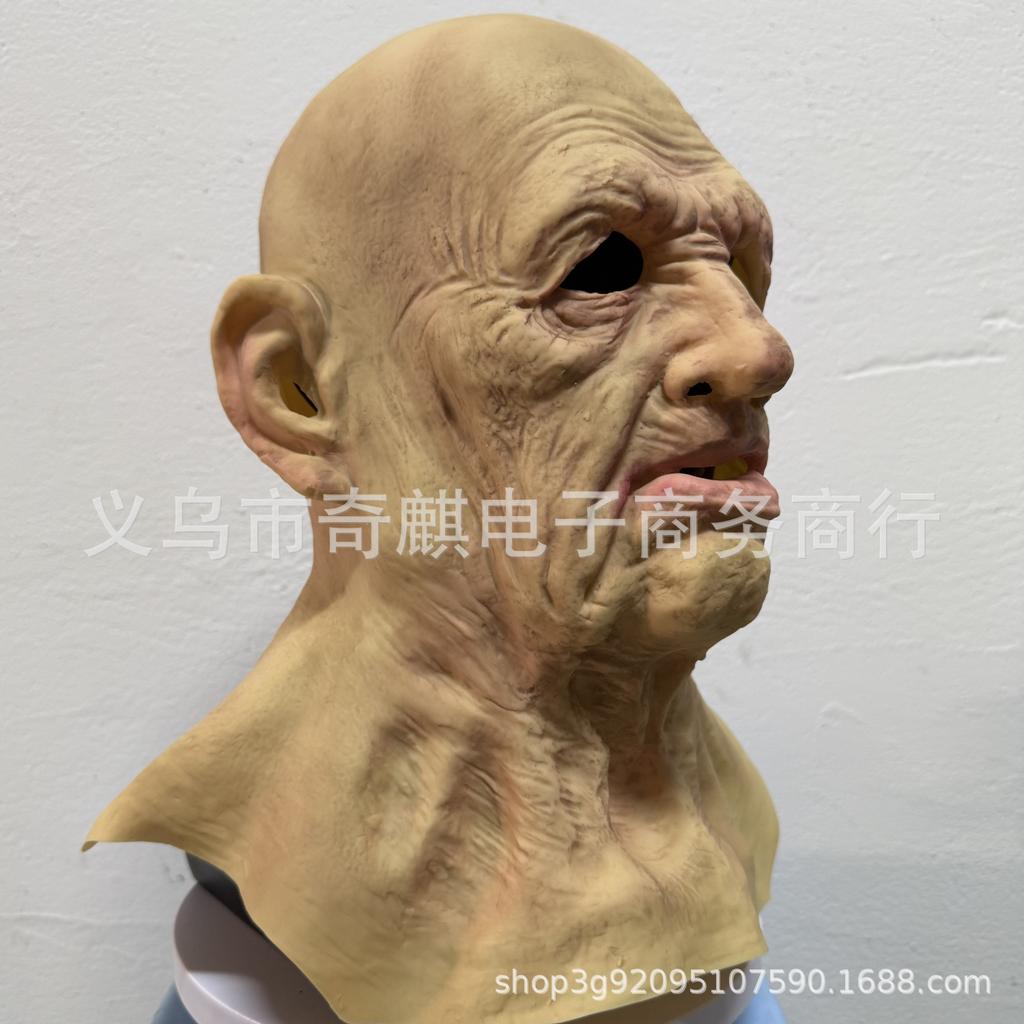 Old Man Mask Halloween Horror Mask cosplay Costume and masquerade props can be labeled