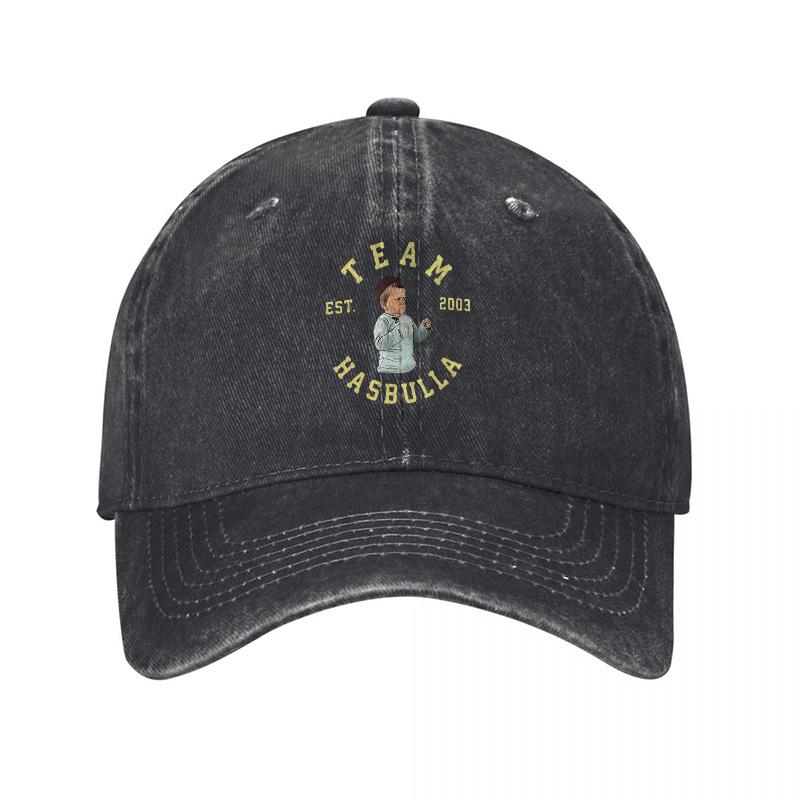 Team Hasbulla Est Washed Cotton Baseball Cap Unisex Adjustable Hat Classic Fit Canvas Design For Daily Wear And Fan Style