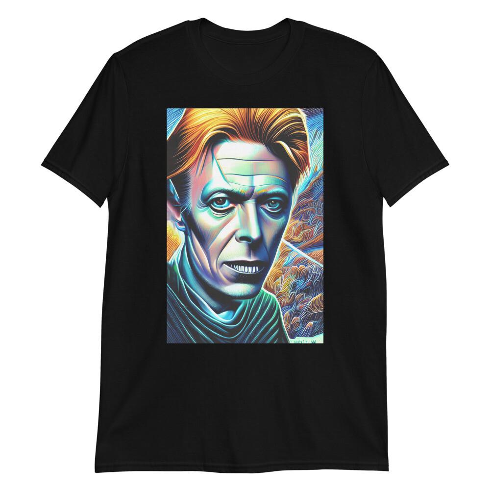 David Bowie TRIPPY Unisex T-Shirt Fan Art Neon Ziggy Stardust 70s 80s 1970s Tee