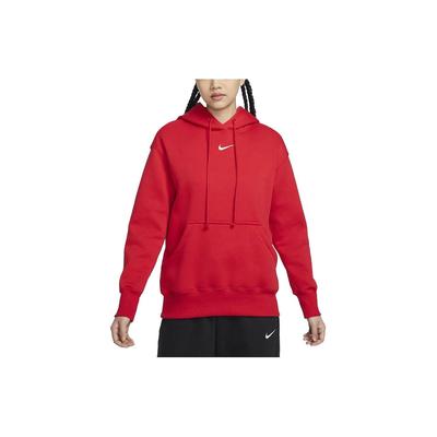 Коллекция к Лунному Новому году CNY FW23 Спортивная одежда Phoenix Fleece Однотонный худи-пуловер с капюшоном Женские топы Красный DQ5861-657