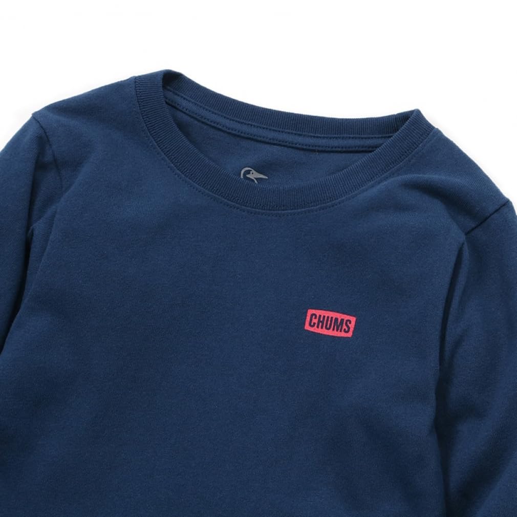 Футболка Booby Logo Brushed Kids Navy [Chums] Детская футболка с длинными рукавами