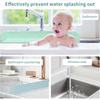 Брызговик для ванны для детей - Силиконовая полка на бортик ванны для дополнительного игрового пространства, Большой держатель-подставка для игрушек для ванной