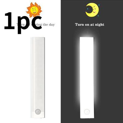 Светодиодные ночные светильники, беспроводной датчик движения, настенный светильник, USB аккумуляторная ночная лампа для кухонного шкафа