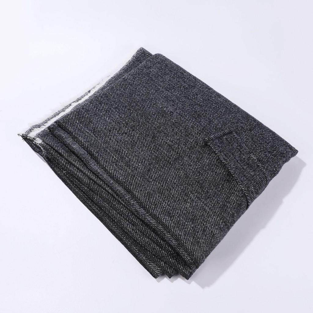 Европейский и американский однотонный плащ-накидка из искусственного кашемира - Женский осенне-зимний теплый шарф-верхняя одежда