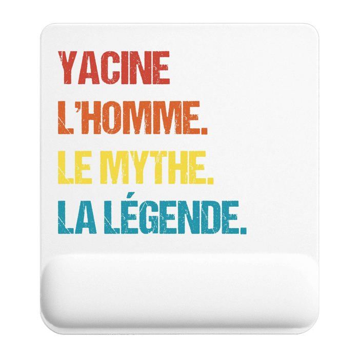 Tapis de souris - PLANETEE - Yacine Mythe Légende Vintage - 22x18 cm - Surface lisse antidérapante - Impression sublimation HD