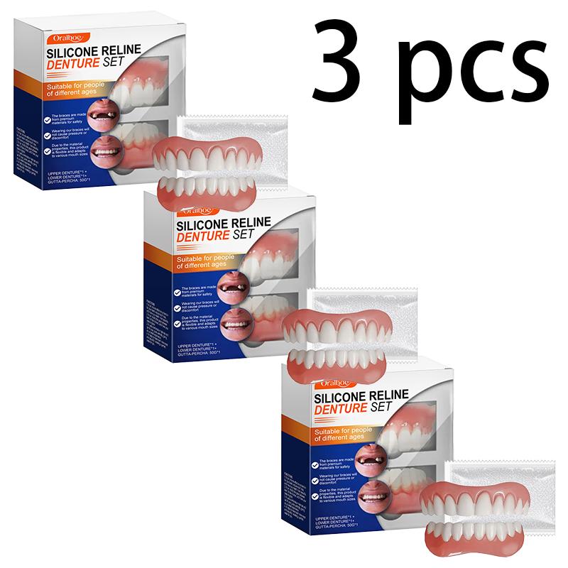 Denture Finishing Braces Cosmetic Dental Braces Enhance Smile Aesthetics Comfortable Material Dentures