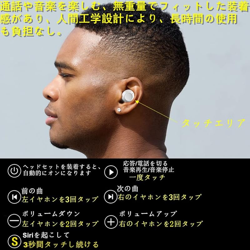 Wireless Earphones Earphones Bluetooth Earphones 2025 Latest Bluetooth Earphones EDR+Bluetooth5.3 Installed Karuna Type Automatic Pairing Connection