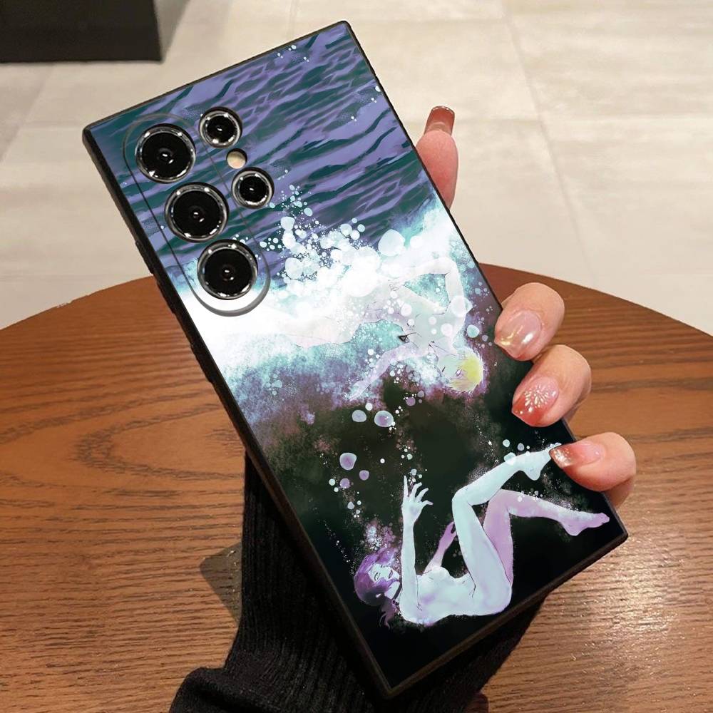 Чехол для телефона C-Chainsaw Man Reze Arc для Samsung S25,S24,S21,S22,S23,S30,Ultra,S20,Plus,Fe,Lite,5G Черный