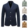 Мужской однобортный британский модный повседневный пиджак молодежный костюм
