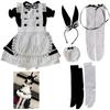 GeekDwarf Doll Costume Maid Outfit Figure Beautiful Girl Gal JK Uniform with Bunny and Socks [7-Piece Set] 1/3 Underwear, Ears, Apron, (7-Piece Set)