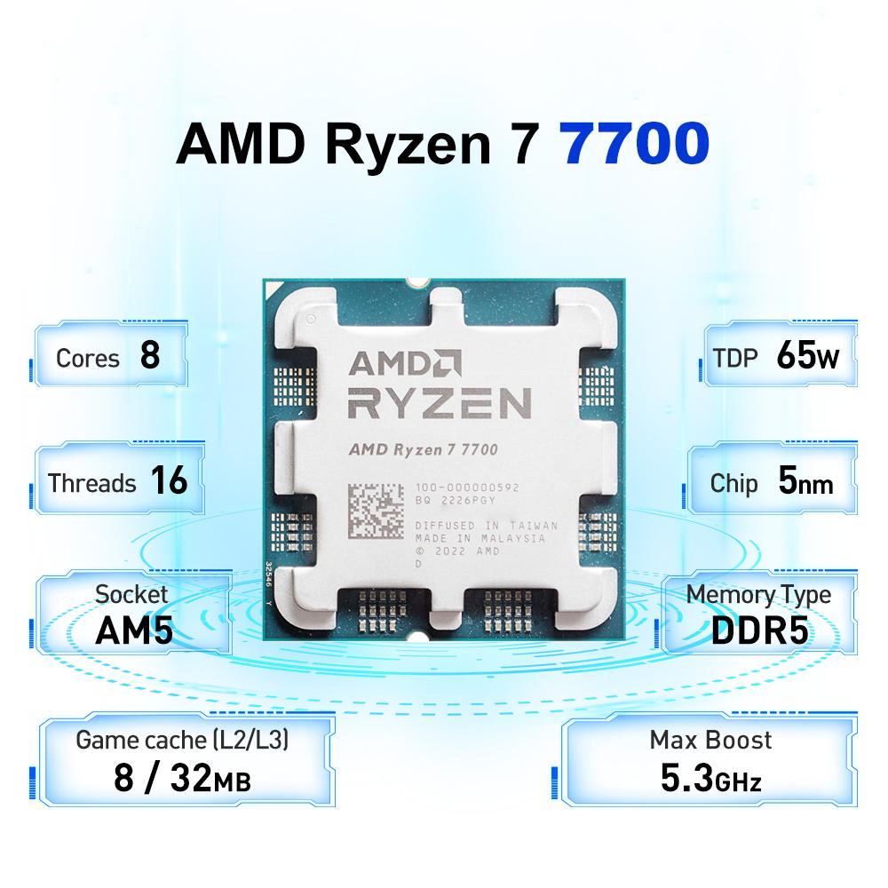AMD Ryzen 7 7700 Retail Packaging
