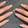 Detachable Manicure Tool Artificial Wearable Nail Tips Almond False Nails French Fake Nails
