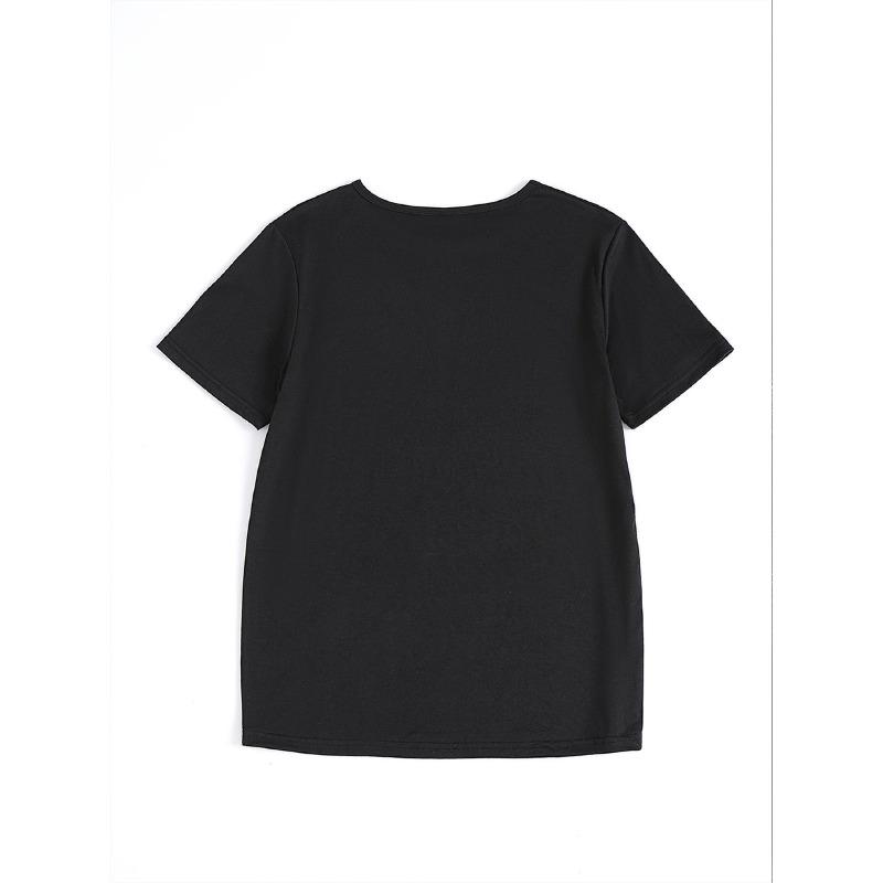 Женская футболка с принтом ламы в аниме-стиле, европейский размер, повседневная, с круглым вырезом, 95% полиэстер, 5% эластан, короткий рукав, стандартный крой