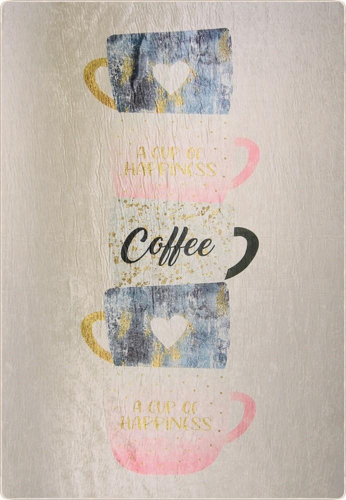 Tapis de cuisine 90x130 cm Polyester Kitch Cup