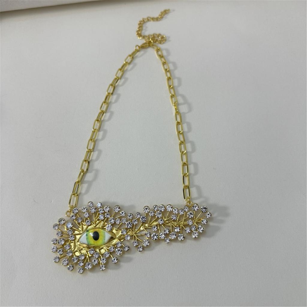 Tooxika Французский Парижский Стиль Индивидуальность Взрыв Глаза Полные Бриллиантов Ожерелье Легкая Роскошь Высокое Чувство Моды Подиум Цепочка на Ключицу для Женщин