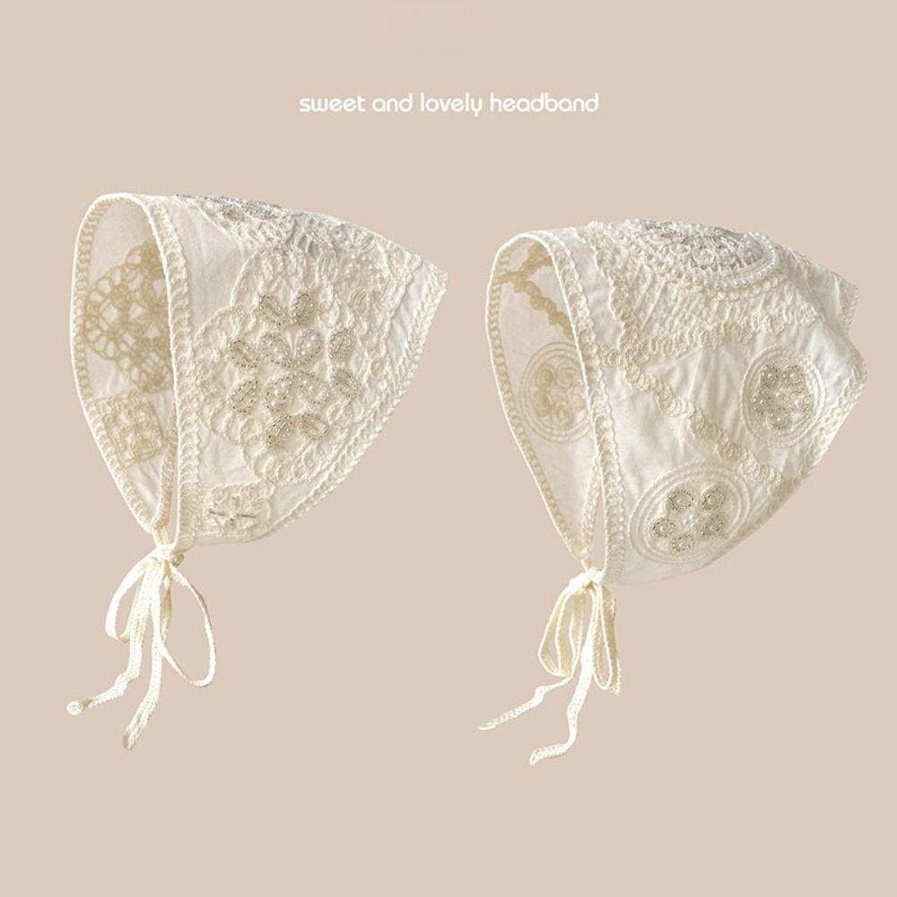 Французский пасторальный стиль платок шапка вязаная повязка на голову полотенце новая мода треугольная повязка на голову