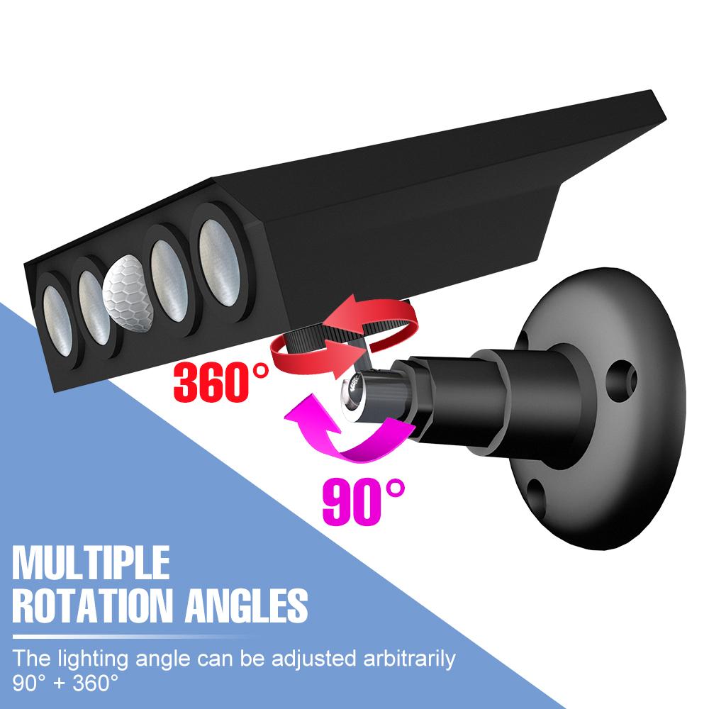 3000LM Светодиодный солнечный настенный светильник IP65 Водонепроницаемый светодиодный отражатель Открытый солнечный светильник Аварийное освещение Садовый прожектор для внешнего ландшафта