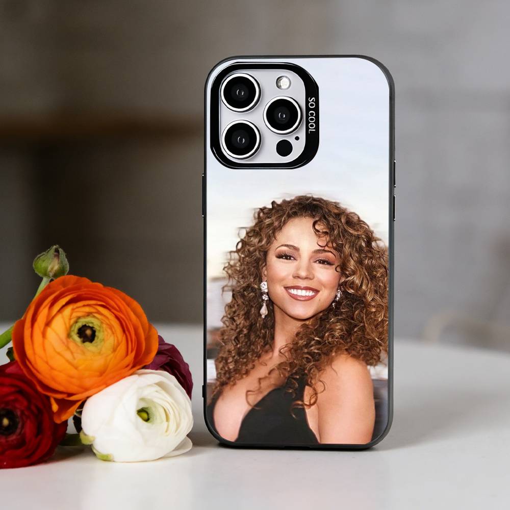 Singer M-Mariah C-Carey Phone Case For iPhone 17,16,15,14,13,12,11 Plus,Pro Max,XS,Colorful Silver Black Cover