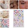 220Pcs Mix 3456Mm Colorful Pearls Stickers Face Sticker Self Adhesive Body Eye Shadow Party Festival Decoration Jewels Stickers