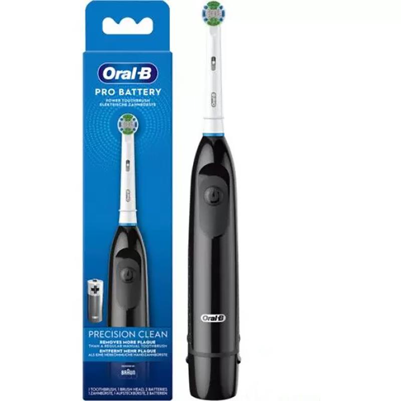 Oral B DB5010 Электрическая зубная щетка для взрослых с питанием от батареи Вращение Зубные щетки на батарейках Braun Зубная щетка 1 держатель 1 Клеветнические насадки для зубных щеток