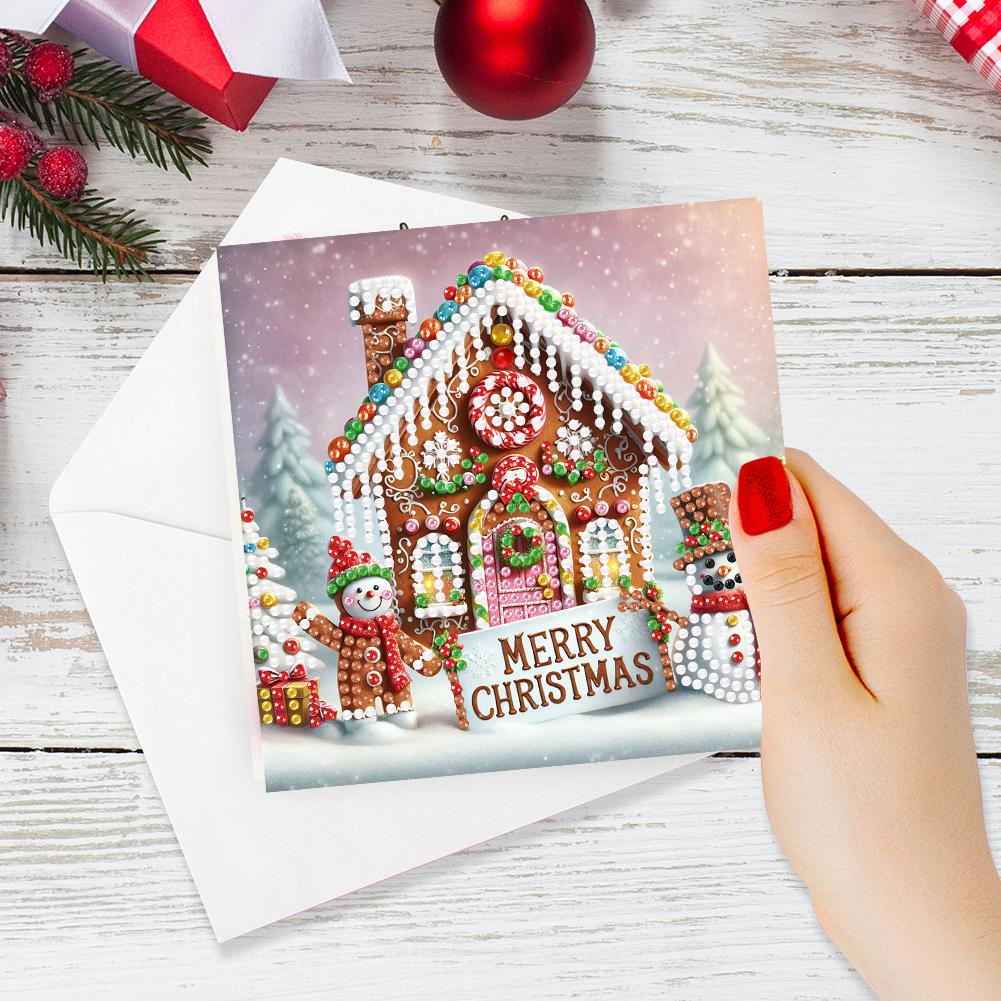 5D DIY Diamond Painting New Christmas Card Festival Greeting Card Handmade Diamond Embroidery Painting Art Kit 2025