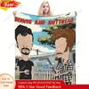 Beavis and Butthead Character Flannel Blanket  Durable comfortable fabric for all seasons perfect for sofas beds Custom blankets