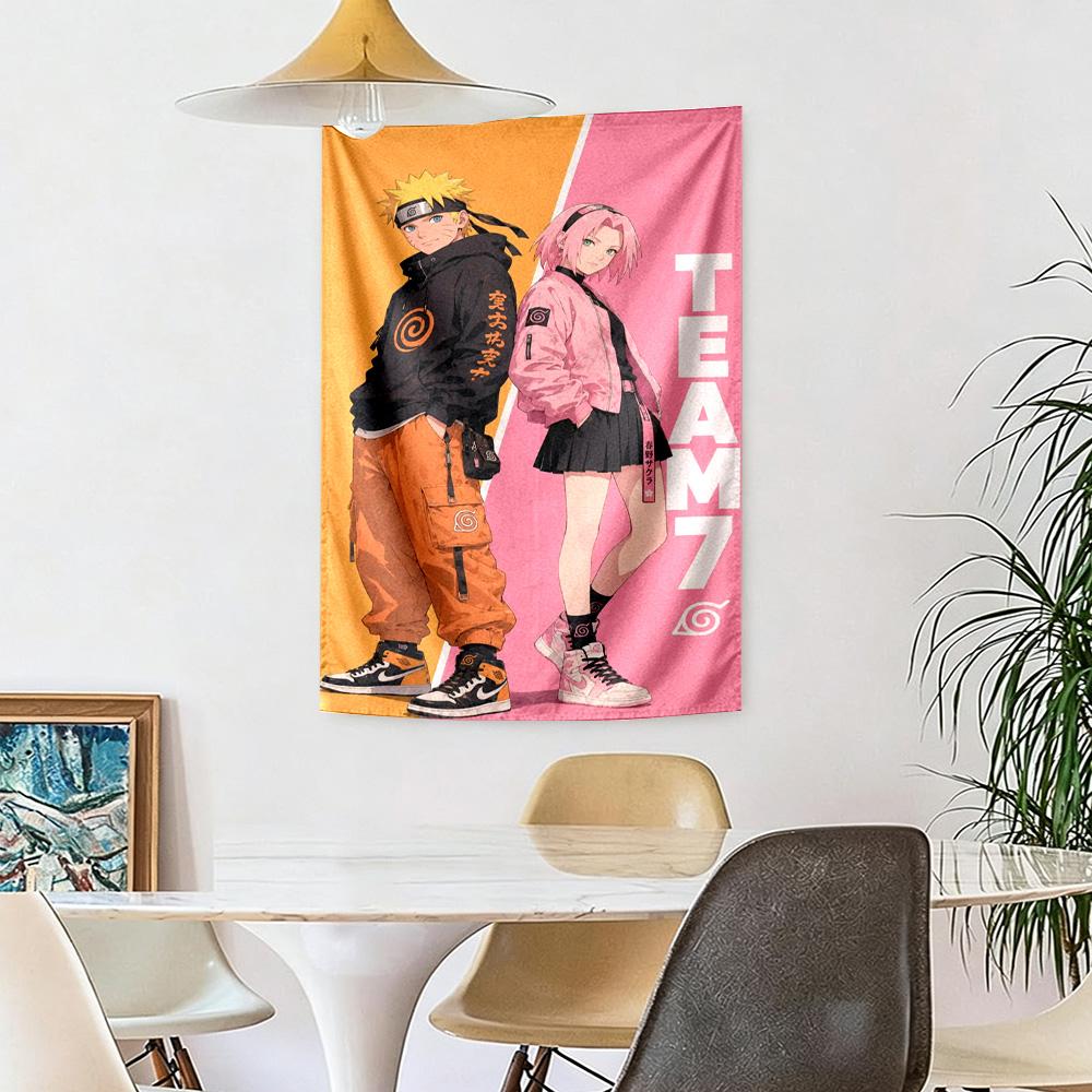 Naruto Wall Tapestry Cozy Warm Ideal for Living Room Bedroom Balcony Multipurpose Gallery Wall Gift for Birthday