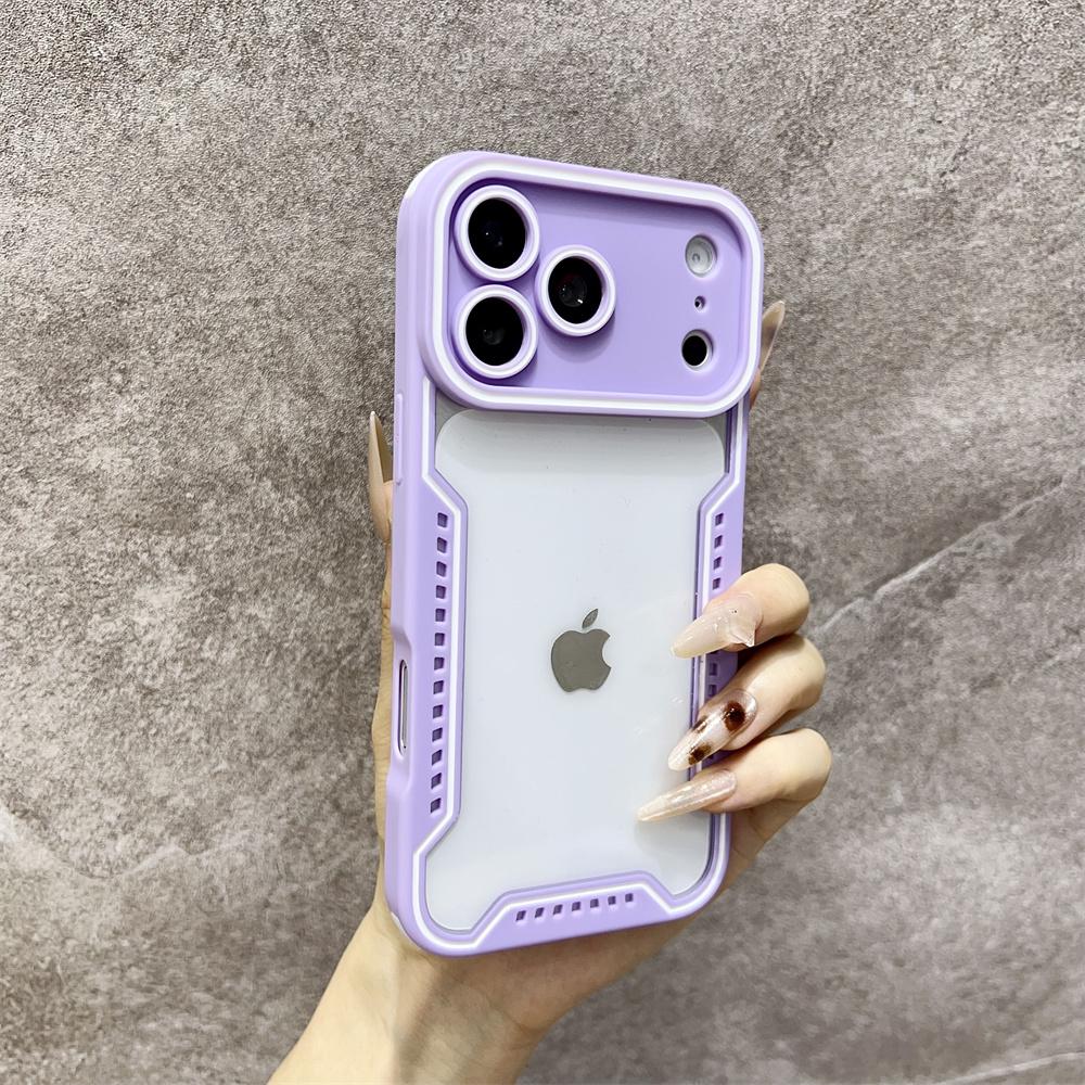 New Transparent Glass Fashion Phone Case for iPhone 17 Pro Max Air 16 Pro  15 14 13 12 11 Shockproof Protection Change 17 Series