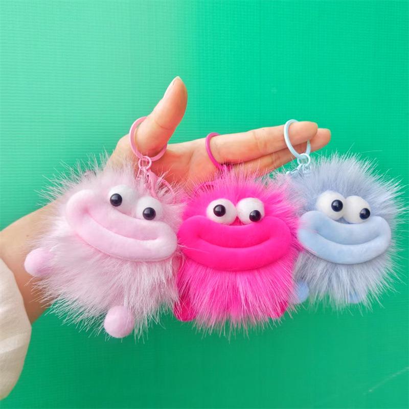 4-дюймовый плюшевый кулон Милая кукла-кролик Брелок Кукла Подвеска для сумки Плюшевая подвеска