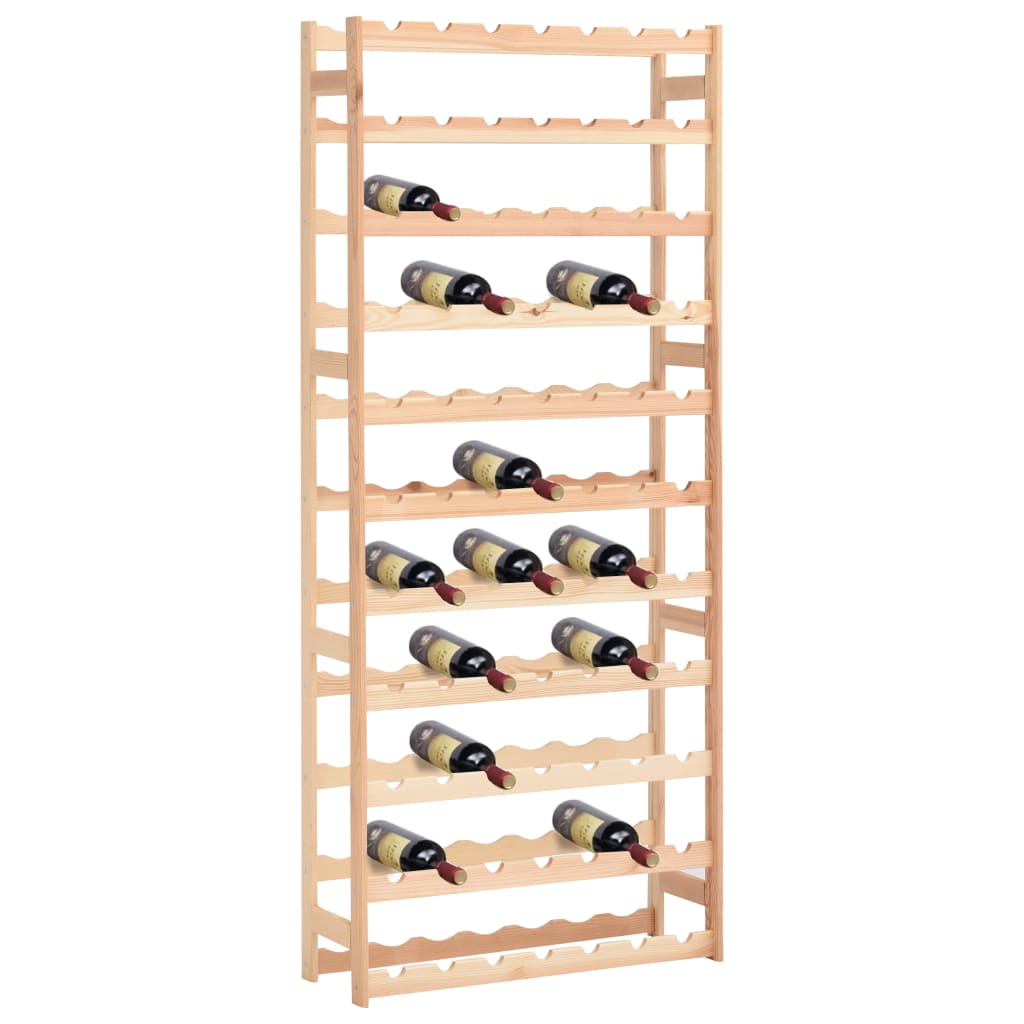 77 Bottle Wine Rack in Pine Wood