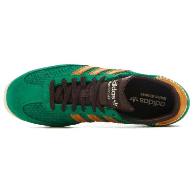 Wales Bonner x adidas SL72 Knit Зеленые Унисекс Кроссовки Командно-зеленый Колледжский-золотой Темно-коричневый IG0571