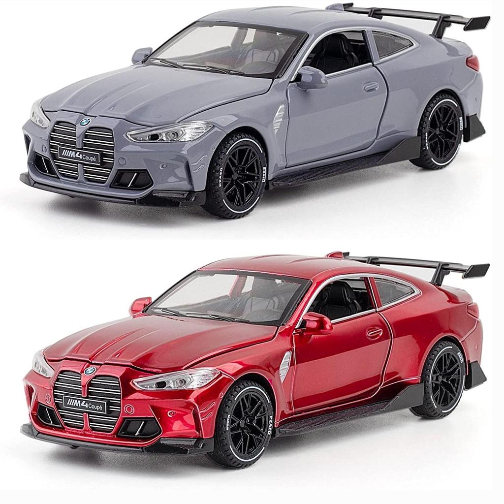 1:32 Scale M4 Coupe Alloy Sports Car Model Diecasts & Toy Vehicles Metal Toy Car Model Sound Light Simulation Collection Kids Gift