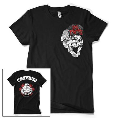 Черная футболка унисекс Los Mayans MC Skull Snapback Sons Of Anarchy