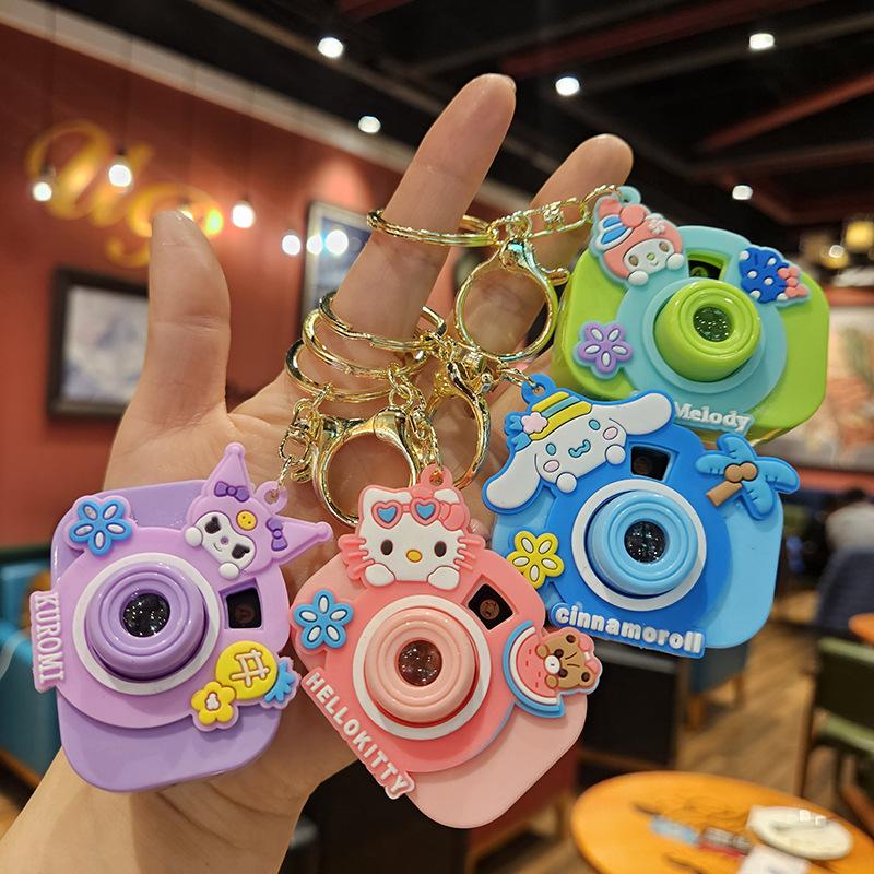 Милая мини-проекционная камера, мультяшный светящийся проекционный свет, женская сумка, брелок-подвеска