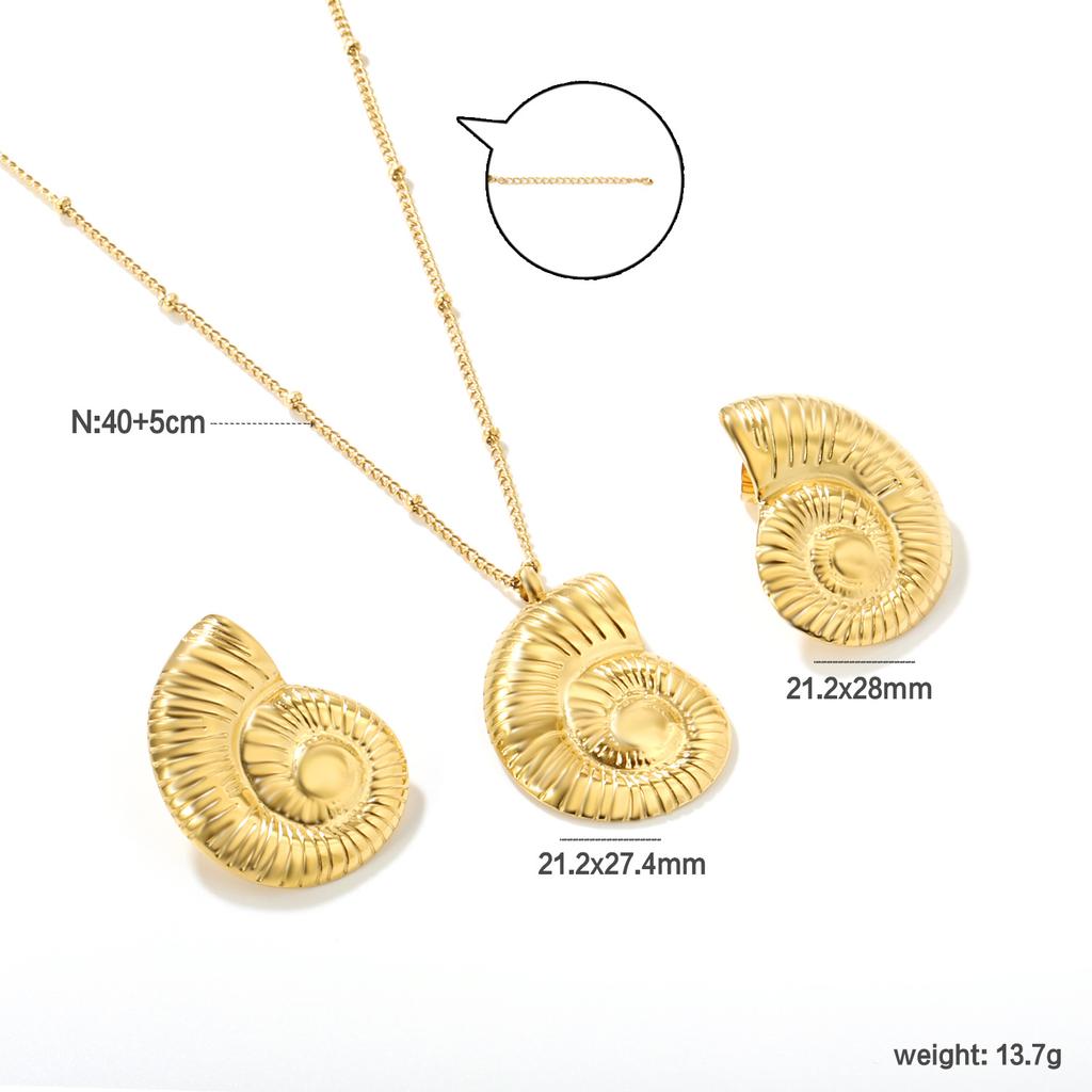 Luxury Fashion Clover Earrings And Necklace Jewelry Set Elegant Earring Gift Box