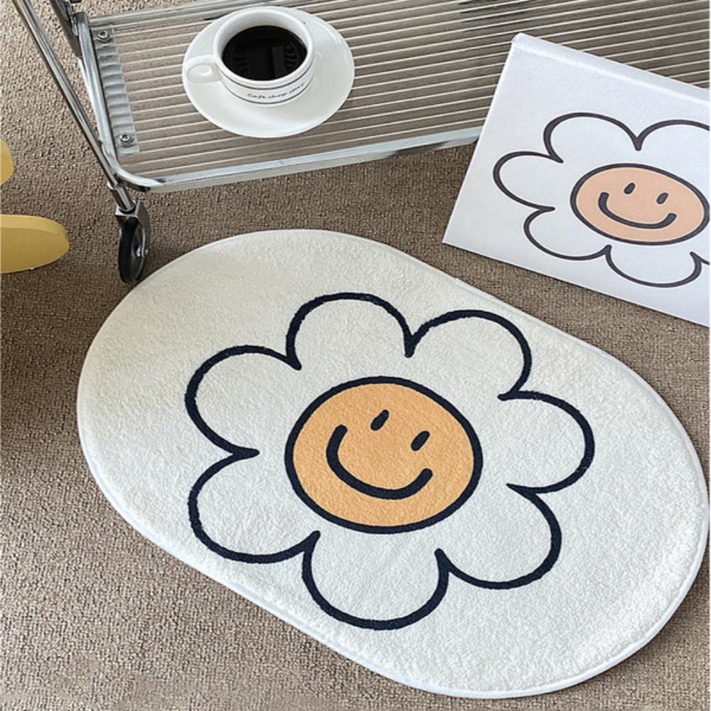 Ковер VIKAMA Floral из искусственного кашемира, Придверный коврик для гостиной, прихожей, Входной коврик, Украшение для спальни, Домашний коврик для пола в ванной