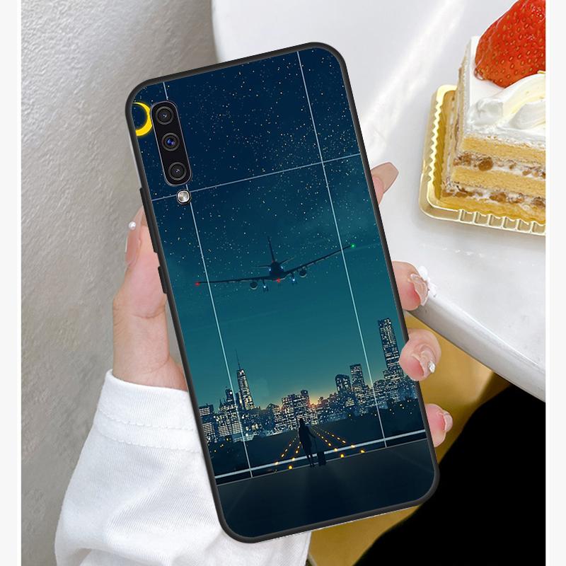 Чехол с изображением самолета для Samsung A12 A32 A42 A52 A72 A52S A03S A21S A11 A31 A51 A71 A10 A50 A70, полное покрытие