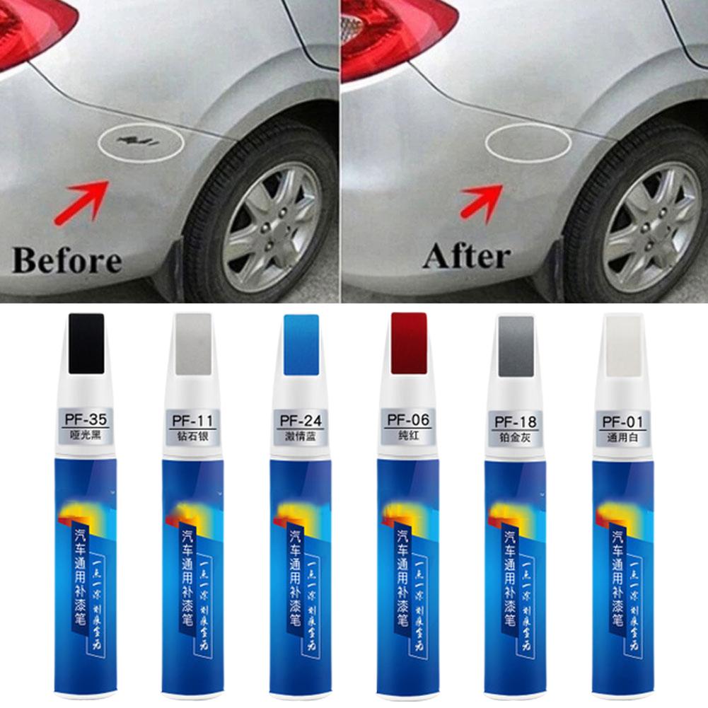 12 мл краска для ремонта царапин, карандаш для подкраски автомобиля, маркер для царапин, цвет черный, серебристый, матовый красный I9O5