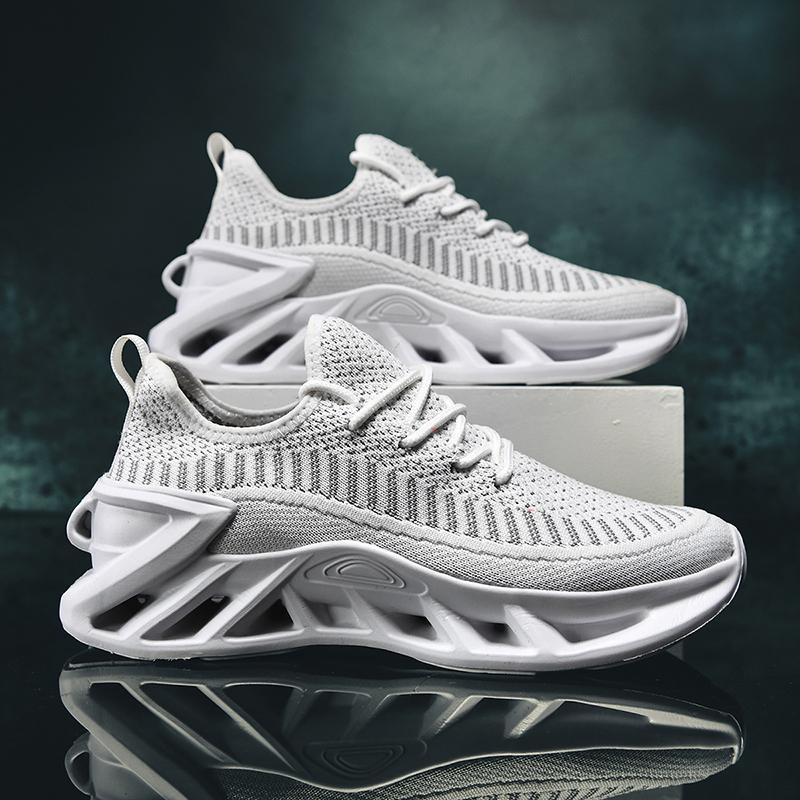 Fashion Breathable Men Running Shoes Mesh Casual Shoes Women Men Sneakers Summer Walking Shoes Non-slip Cushioned Sole EU 36-45