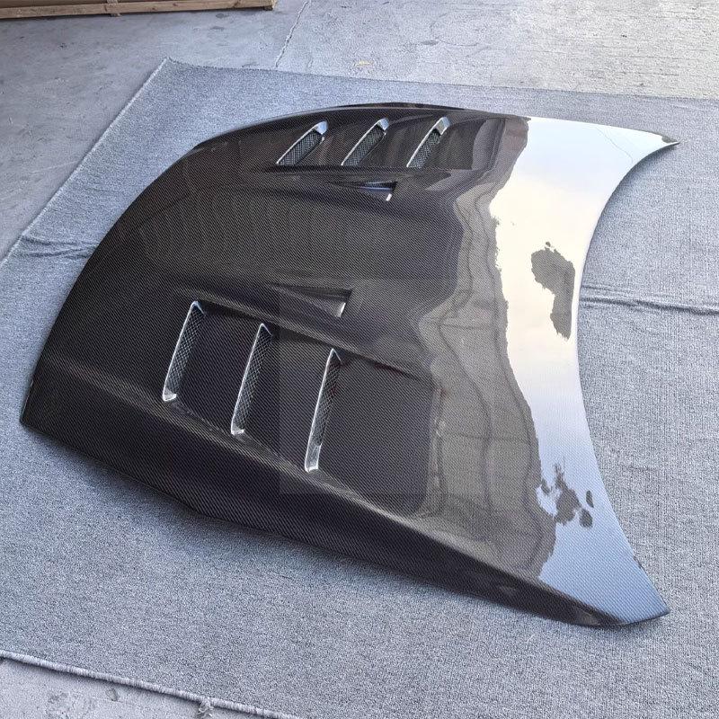 Nissan GTR35 TS-Style Carbon Fiber Front Engine Hood Replacement