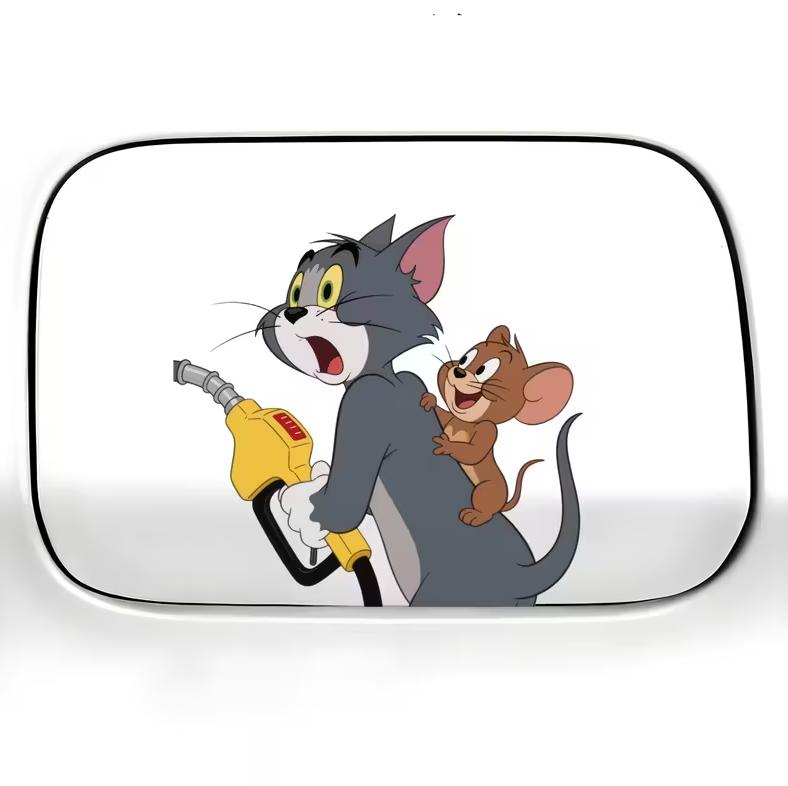 Автомобильная наклейка 3D Том и Джерри Tom and Jerry 10X10см