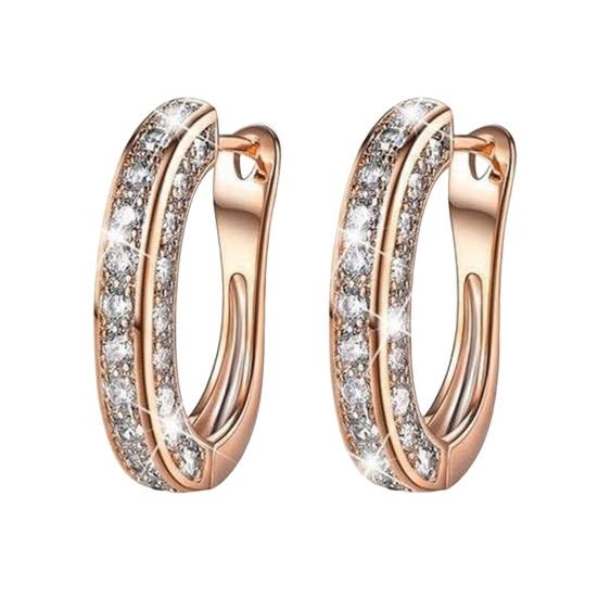 Women Fashion Decoration Stud Hoop Earrings Jewelry Gift AVE