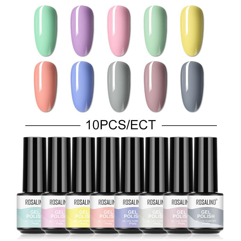4 шт./10 шт./лот, гель-лак для ногтей, яркий блестящий УФ-гель, набор лаков для ногтей, полуперманентный гибридный лак для ногтей, художественный гель