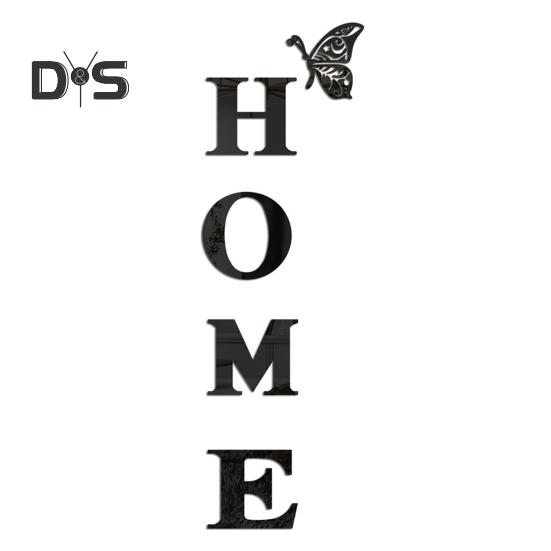 Зеркало Дом Буквы Знаки Акриловые Наклейки На Стены Буквы Светоотражающие Наклейки На Стены Для Гостиной Спальни Кухни