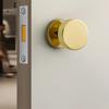 Невидимый дверной замок Круглые замки с ручками Безопасность дома Односторонний поворотный скрытый замок Спальни Ванные комнаты Фурнитура