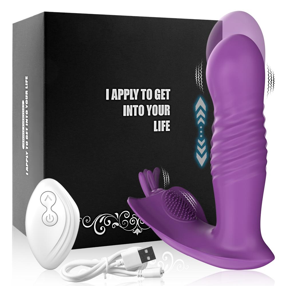 Сосущий телескопический вибратор, носимая женская игрушка, стимулятор клитора точки G, женский клиторальный мастурбатор, дистанционный дилдо, секс-игрушки