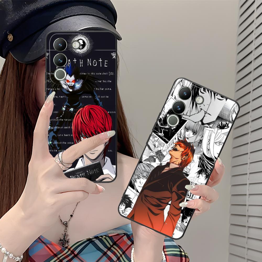 Чехол для мобильного телефона Death Note Kira Light для VIVO Y77 76 75 74 73 72 58 56 55 51 50 38 36 Y19 Y18 Y03 Y01 5G с принтом