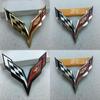 Premium Metal Crossed Flag Decal Emblem With Timeless Appeal For Corvette C7
