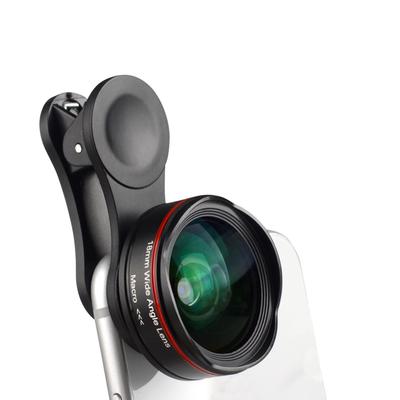5K Ultra HD Объектив камеры для смартфона 18 мм 128 градусов Широкоугольный 15-кратный макрообъектив для телефона без искажений с